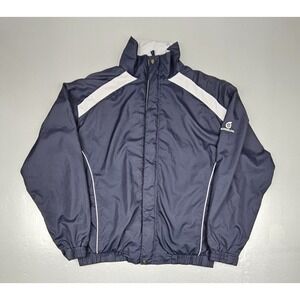 Vintage Sunderland Of Scotland Jacket Mens 2XL Blue Golf Windbreaker‎ Full-Zip